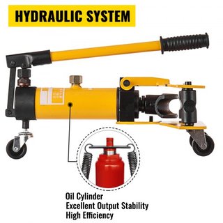 Máquina de Doblado de Tubos Hidráulica Manual de 10 Toneladas Máquina de Doblado de Tubos Hidráulica Manual Diámetro de 6.4–25.4 mm 6 Matrices para Construcción de Calefacción y Tuberías