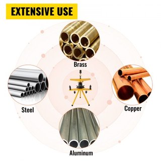 Máquina de Doblado de Tubos Hidráulica Manual de 10 Toneladas Máquina de Doblado de Tubos Hidráulica Manual Diámetro de 6.4–25.4 mm 6 Matrices para Construcción de Calefacción y Tuberías