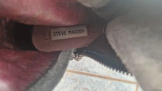 Botas de Piel Steve Madden Negras