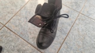 Botas de Piel Steve Madden Negras