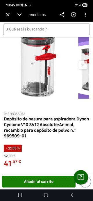 Contenitore Dyson + Filtro Viola