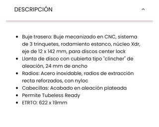 Llantas Syncros RP2.0 SRAM 12v