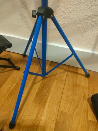 Atril plegable y peldaño con funda