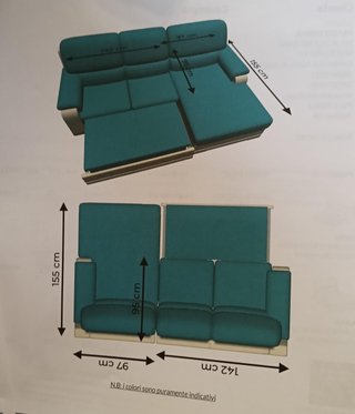Divano Dondi Salotti con contenitore