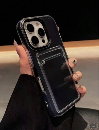 Funda iPhone 14 Pro Max Negra Tarjetero