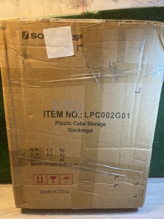 Recinto per animali domestici SONGMICS, parco per criceti con pavimento, recinto interno in plastica trasparente per criceti, conigli, ricci, per animali piccoli, 143 x 73 x 46 cm, grigio LPC002G01