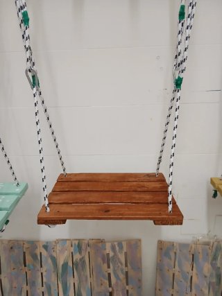 Altalena in legno per bambini e adulti