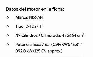 PARA DESPIECE Nissan Terrano II 2004