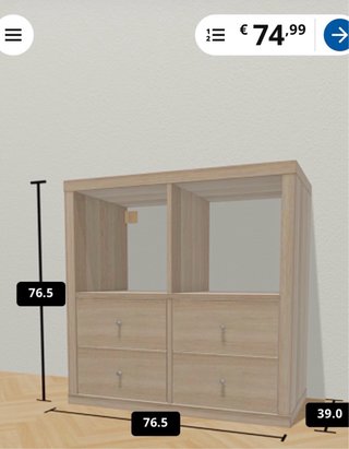 Mueble Almacenaje Ikea 4 Cubos
