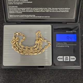 Cadena de Oro 18K, Gucci, Calabrote, 9,4gr, 40cm