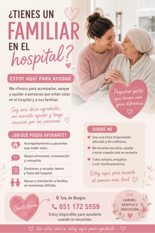 Acompañante hospitalaria Burgos
