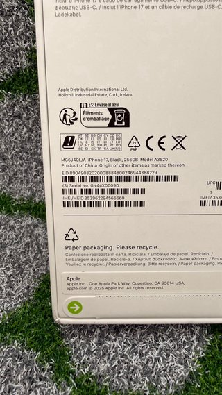 iPhone 17 256gb Black - Nuovo Sigillato