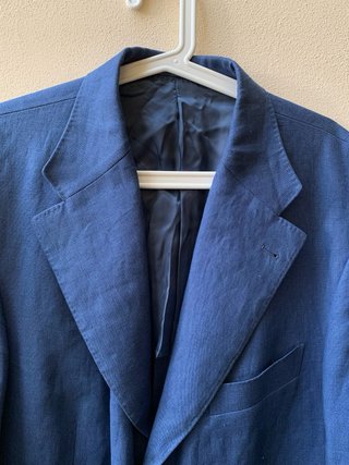 Blazer Lino William Clark Blu vintage New  Size56