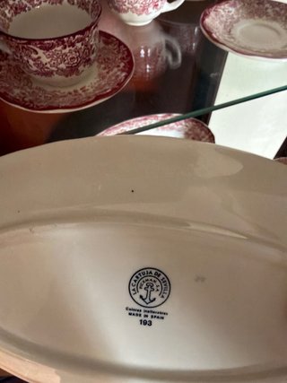 La Cartuja Modelo 193 Vajilla Roja