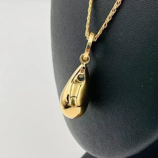 Colgante gota hueco.