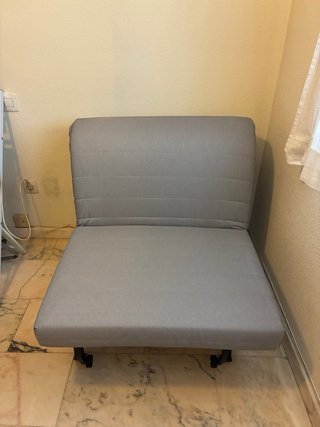 Sofá Lycksele Ikea Azul y Blanco