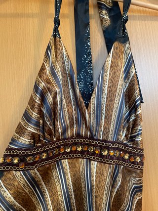 Vestido Largo Estampado Talla S