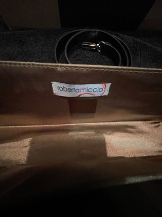 Bolso de fiesta Roberta Miccio  dorado