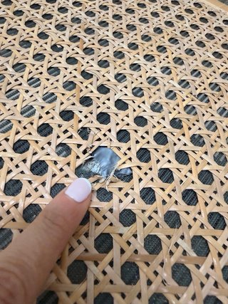 Silla de oficina ratán y metal