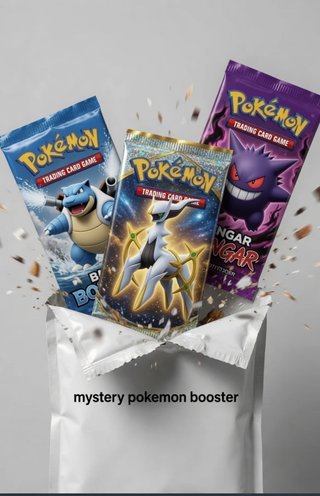 3 Sobres Pokémon Mystery Booster