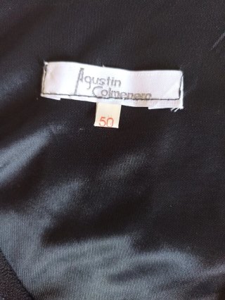 Blusa negra bordada talla 50