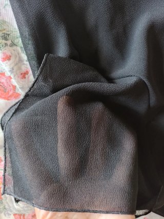 Blusa negra bordada talla 50