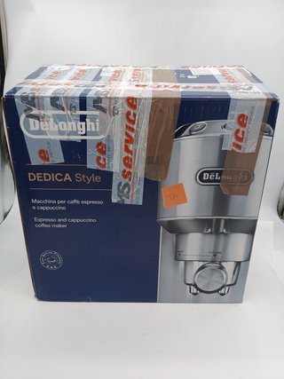 De'Longhi Dedica - Cafetera de Bomba de Acero Inoxidable para Café Molido o Monodosis, Cafetera para Espresso y Cappuccino, Depó