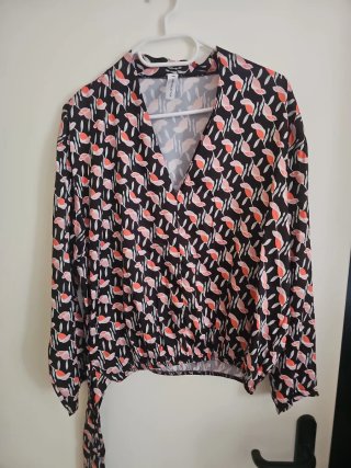 Camicia donna fantasia floreale taglia unica