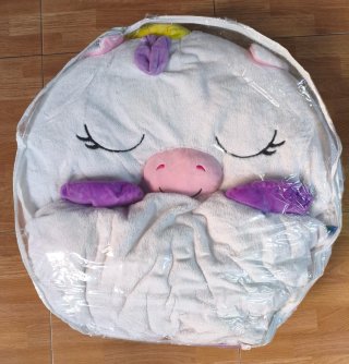 Dormi loco almohada y saco de dormir unicornio