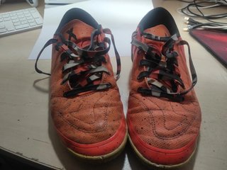 Zapatillas Fútbol Sala Naranja y Negro