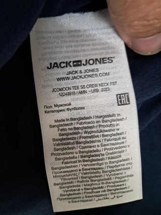Camiseta Jack&Jones Estampada Azul talla M