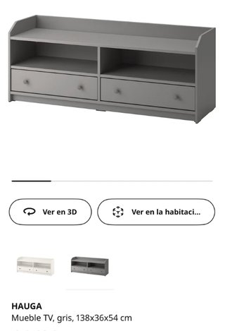 Mueble TV Hauga IKEA gris