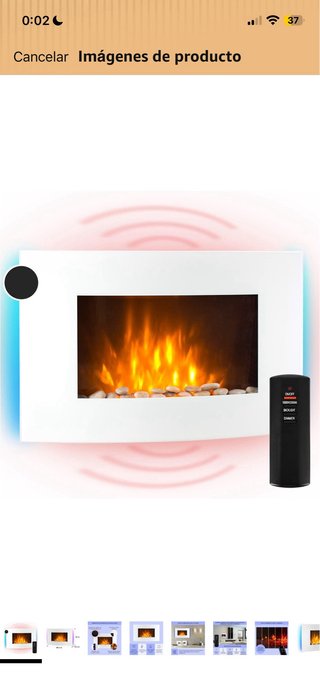 Chimenea decorativa eléctrica sin estrenar