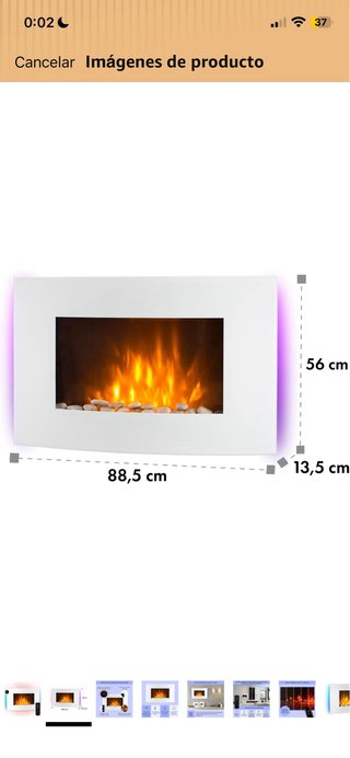 Chimenea decorativa eléctrica sin estrenar