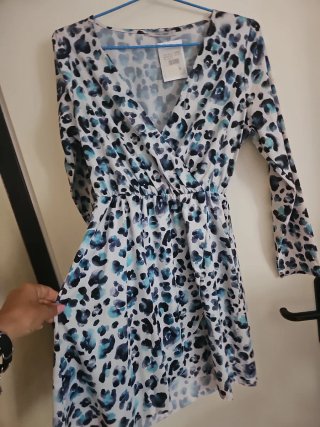 Vestito Calliope fantasia maculata taglia L
