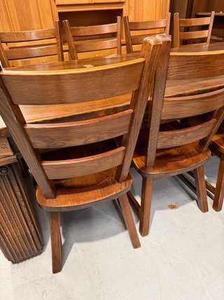 Comedor rústico madera 8 sillas