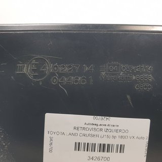 RETROVISOR IZQUIERDO TOYOTA TOYOTA LAND CRUISER (J15) 2009-2023