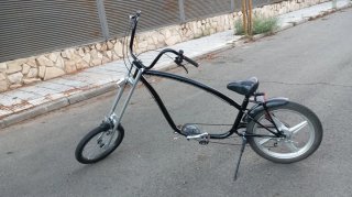 Bicicleta Custom Chopper Negra