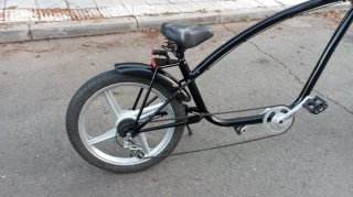 Bicicleta Custom Chopper Negra