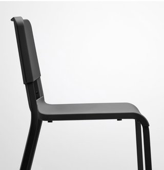 Pack 4 Sillas IKEA Negras - Como Nuevas