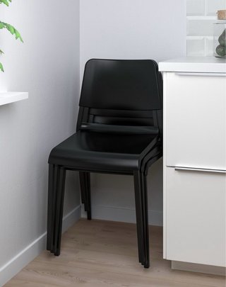 Pack 4 Sillas IKEA Negras - Como Nuevas