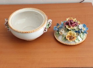 Ciotola ceramica di Bassano fiori artigianali