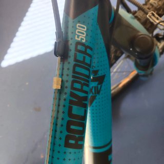 Bicicleta RockRider 500 Negra/Azul
