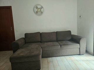 Sofá chaise longue marrón