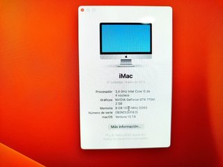 Imac 27 2013 i5 A1419 (EMC 2639)