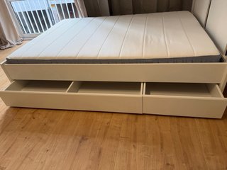 Cama Songesand con cajones - blanco