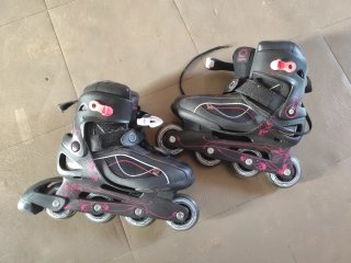 Patines Oxelo Talla 38 Negro/Rosa