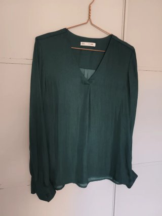 Blusa Sfera verde esmeralda talla M