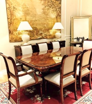 Escritorio y Sillón de Madera