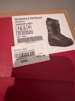 Botas Vans Hi Country Hell Bound